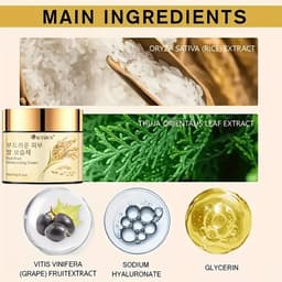 image-SUYARUN Korean Rice Extract Hydrating Face Cream 24H Moisture - Brightening Nourishing Skincare for Dry Sensitive Skin All Types