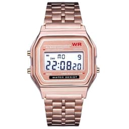image-F91W Non-Waterproof Steel Band Watch For Women, Men, Business Clock, Multi-Functional LED Digital Sports Watch, Electronic Clock