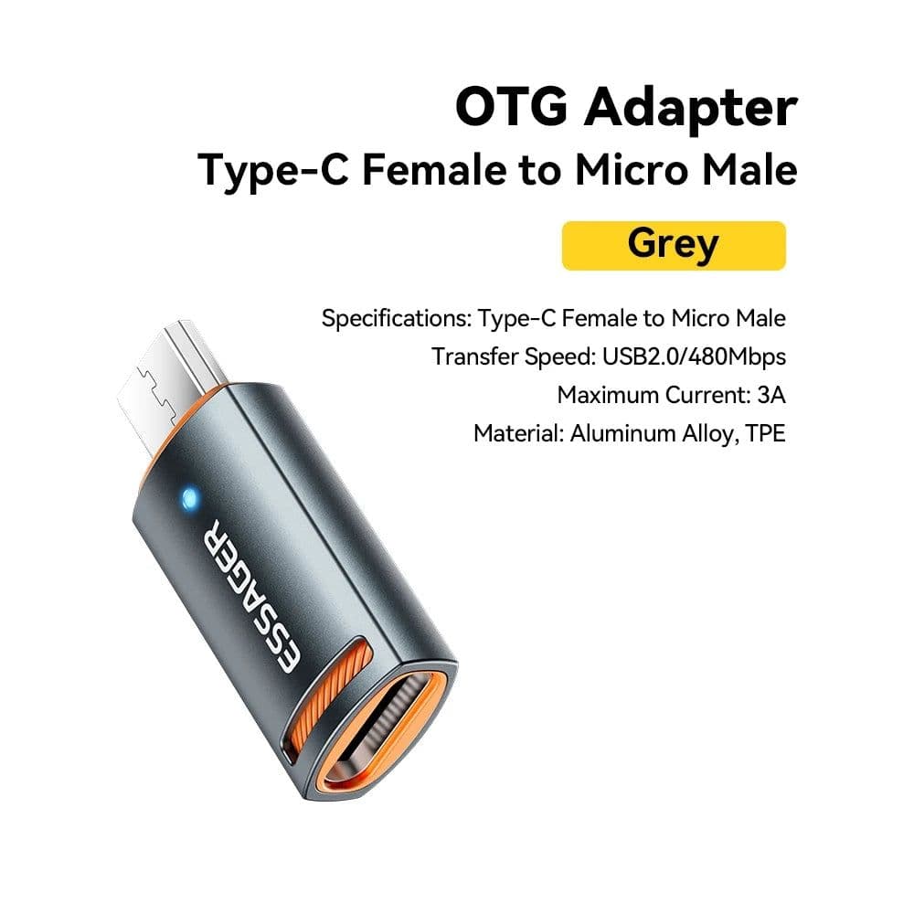 image-Essager USB3.0 OTG Adapter Type-C USB-A Micro Female to USB Micro iP Type-C Male Converter For Macbook Xiaomi iPhone OTG Adapter