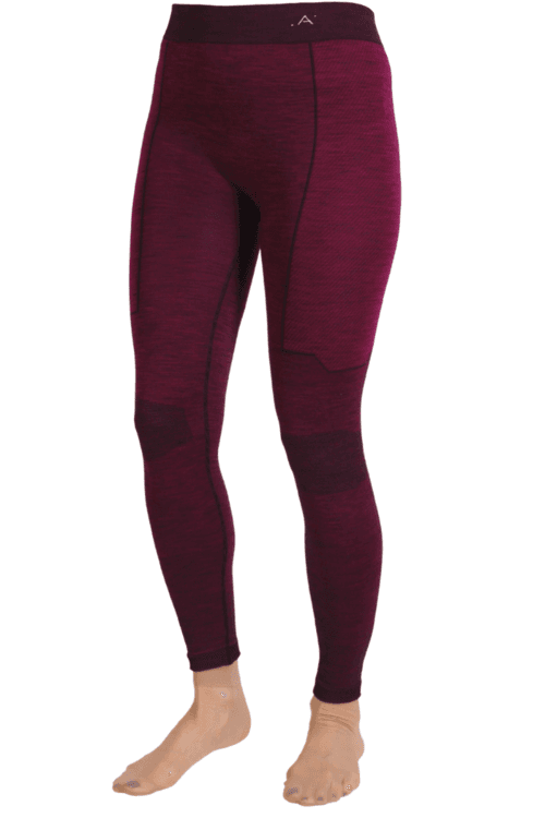 image-LANA dark pink unisex merino wool leggings