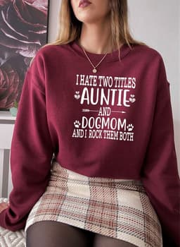 image-Auntie & Dogmom Sweat Shirt