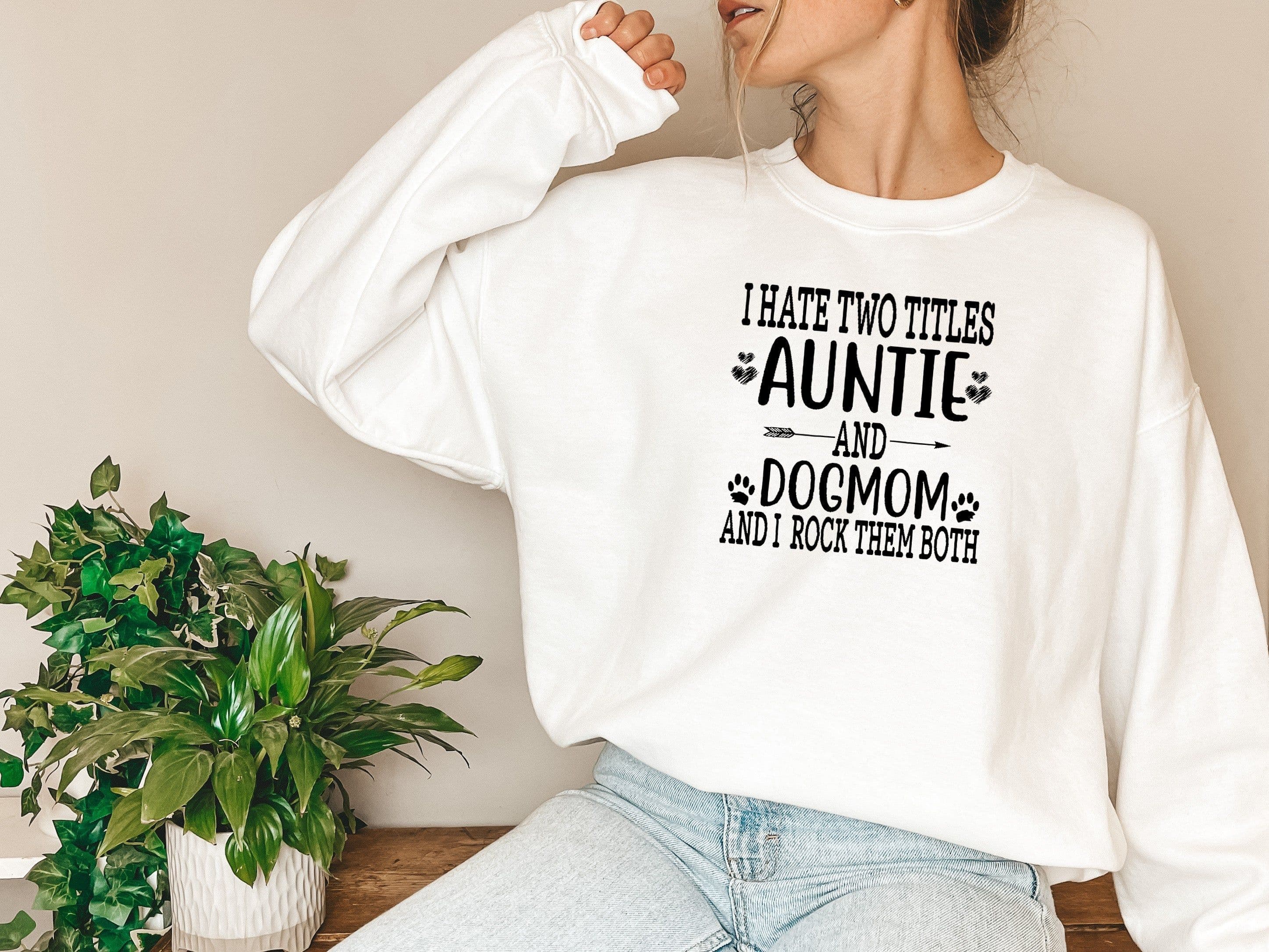 image-Auntie & Dogmom Sweat Shirt