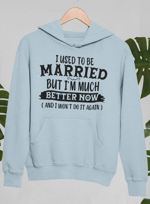 image-I Used To Be Married But I'm Much Better Now And I Won't Do It Again