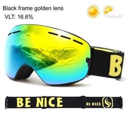 image-UV400 Double Layers Anti-fog Ski Goggles Lens Ski Mask Glasses Skiing Snow Snowboard Eyewear Mirror Polarize Goggles for Men