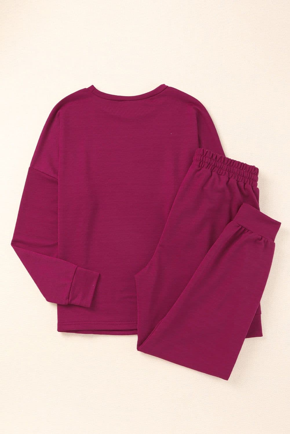 image-Long Sleeve Pullover and Jogger Pants Lounge Set