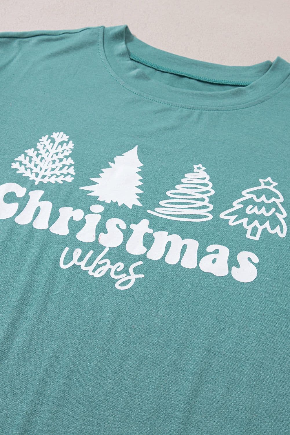 image-Skobeloff Christmas Tree Print Tee and Pants Lounge Set