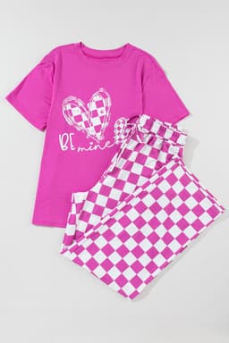 image-Skobeloff Christmas Tree Print Tee and Pants Lounge Set