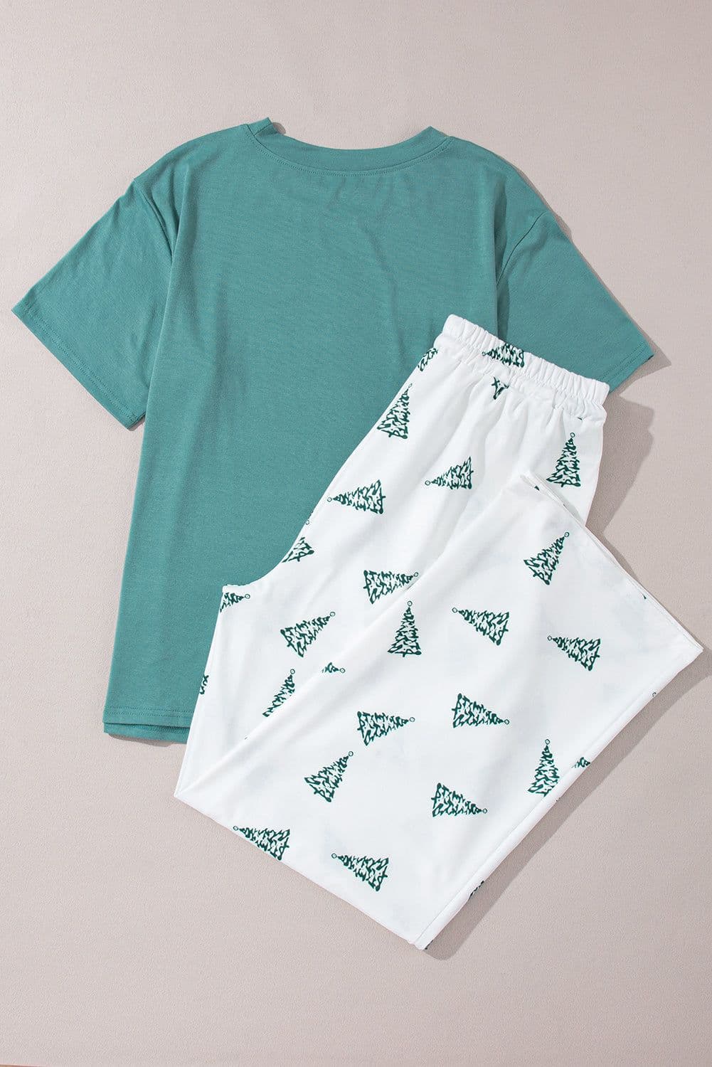 image-Skobeloff Christmas Tree Print Tee and Pants Lounge Set