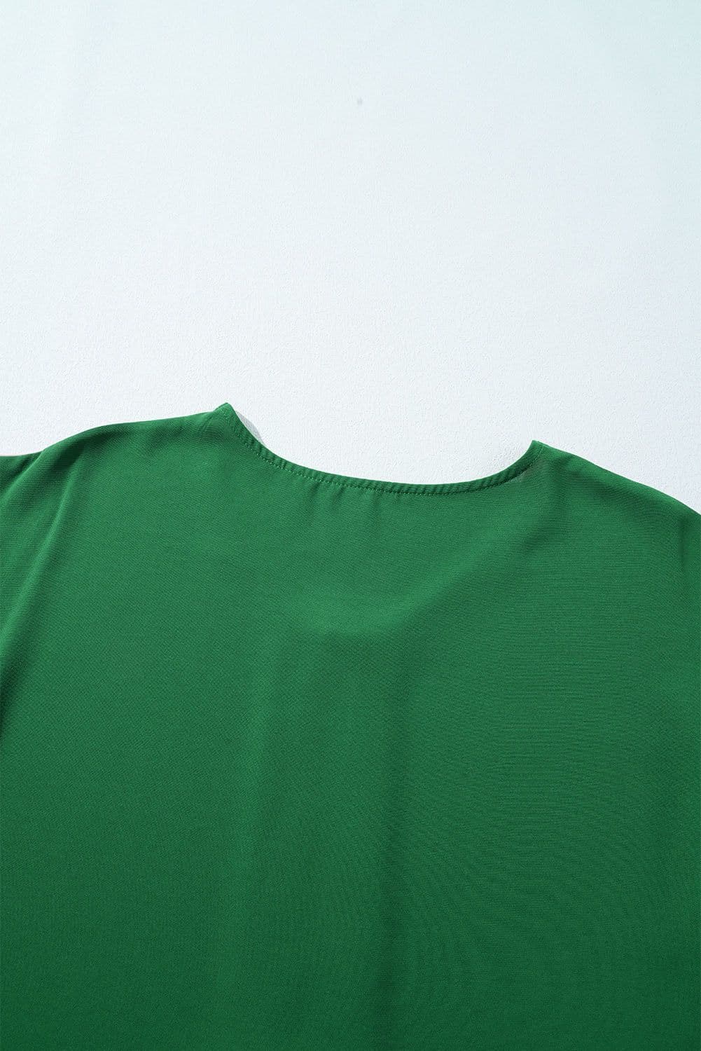 image-Rose Red Contrast Trim Color Block Front Zipped T Shirt