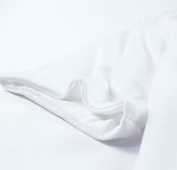 image-White Solid Color Crew Neck Tee