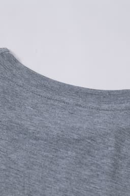 image-White Solid Color Crew Neck Tee