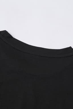 image-White Solid Color Crew Neck Tee