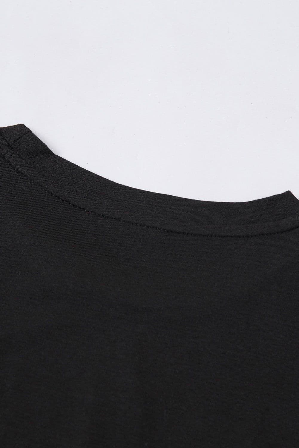 image-White Solid Color Crew Neck Tee