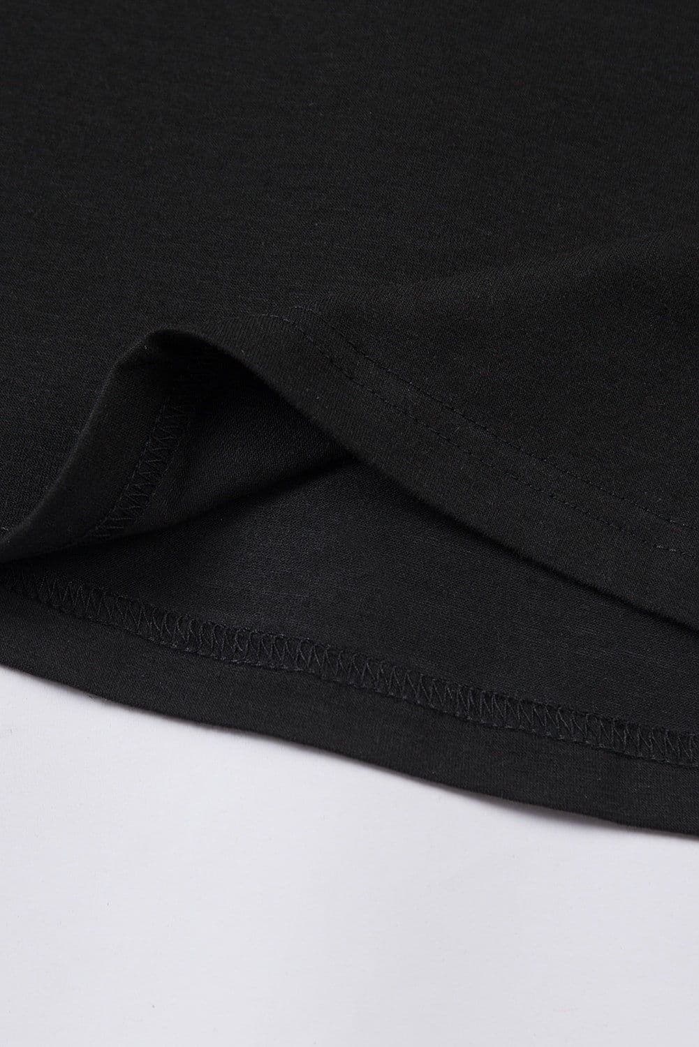 image-White Solid Color Crew Neck Tee