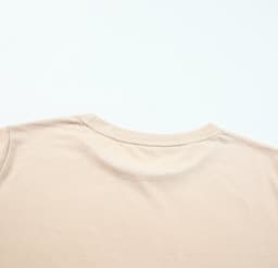image-White Solid Color Crew Neck Tee