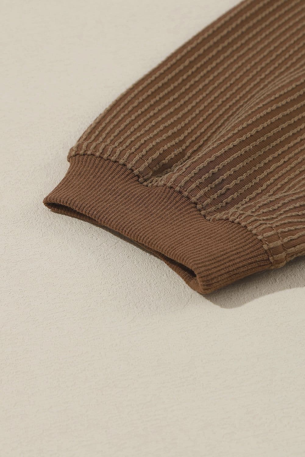 image-Khaki You Are Loved Print Corduroy Sweatshirt