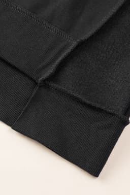 image-Purple Oversized Exposed Seam Henley Sweatshirt