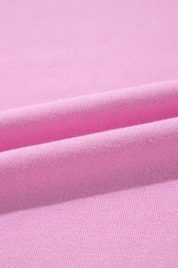 image-Bonbon Color Block Exposed Seam Side Slits Crewneck Sweatshirt