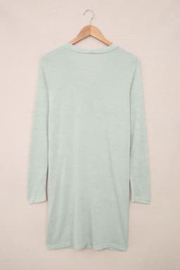 image-Black Solid Color Open-Front Buttons Cardigan