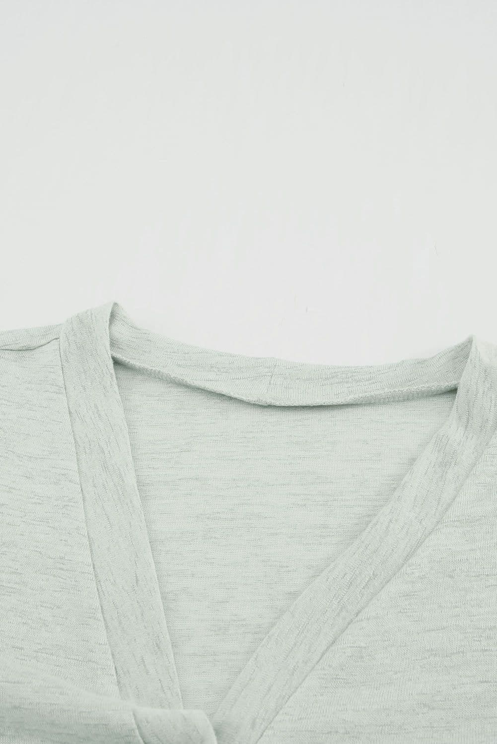 image-Black Solid Color Open-Front Buttons Cardigan