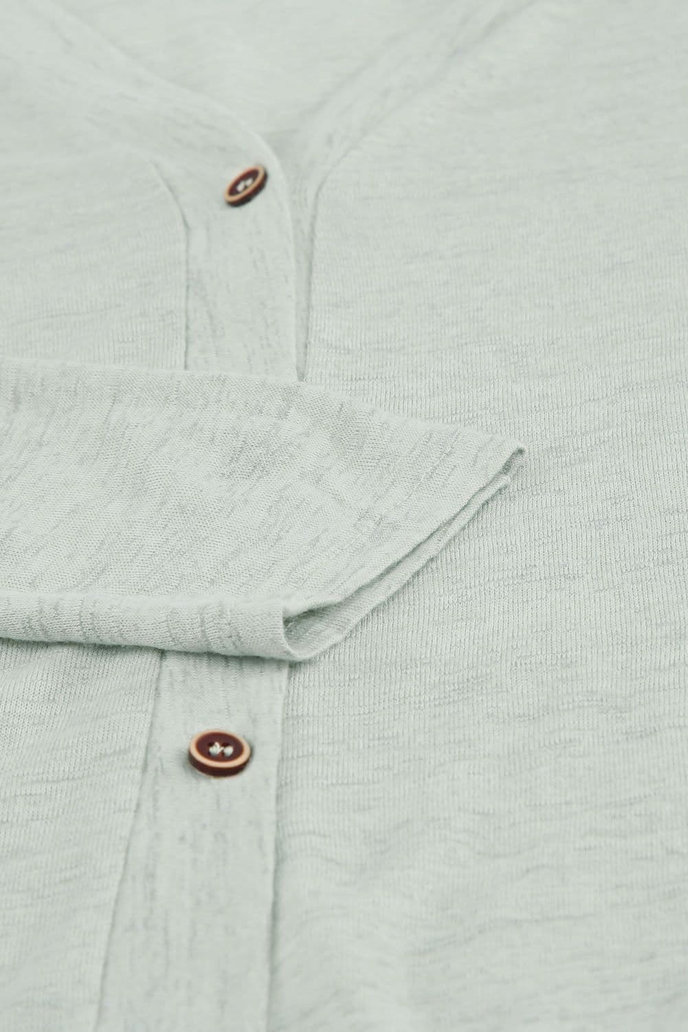 image-Black Solid Color Open-Front Buttons Cardigan