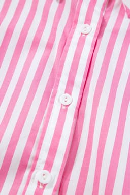 image-Sky Blue Stripe Dolman Sleeve Oversize Shirt