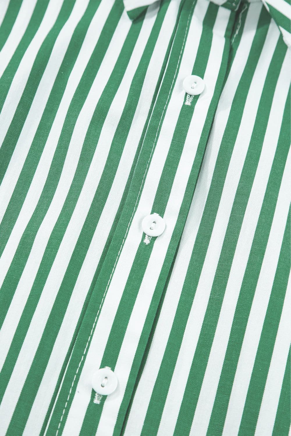 image-Sky Blue Stripe Dolman Sleeve Oversize Shirt