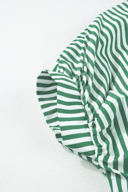 image-Sky Blue Stripe Dolman Sleeve Oversize Shirt
