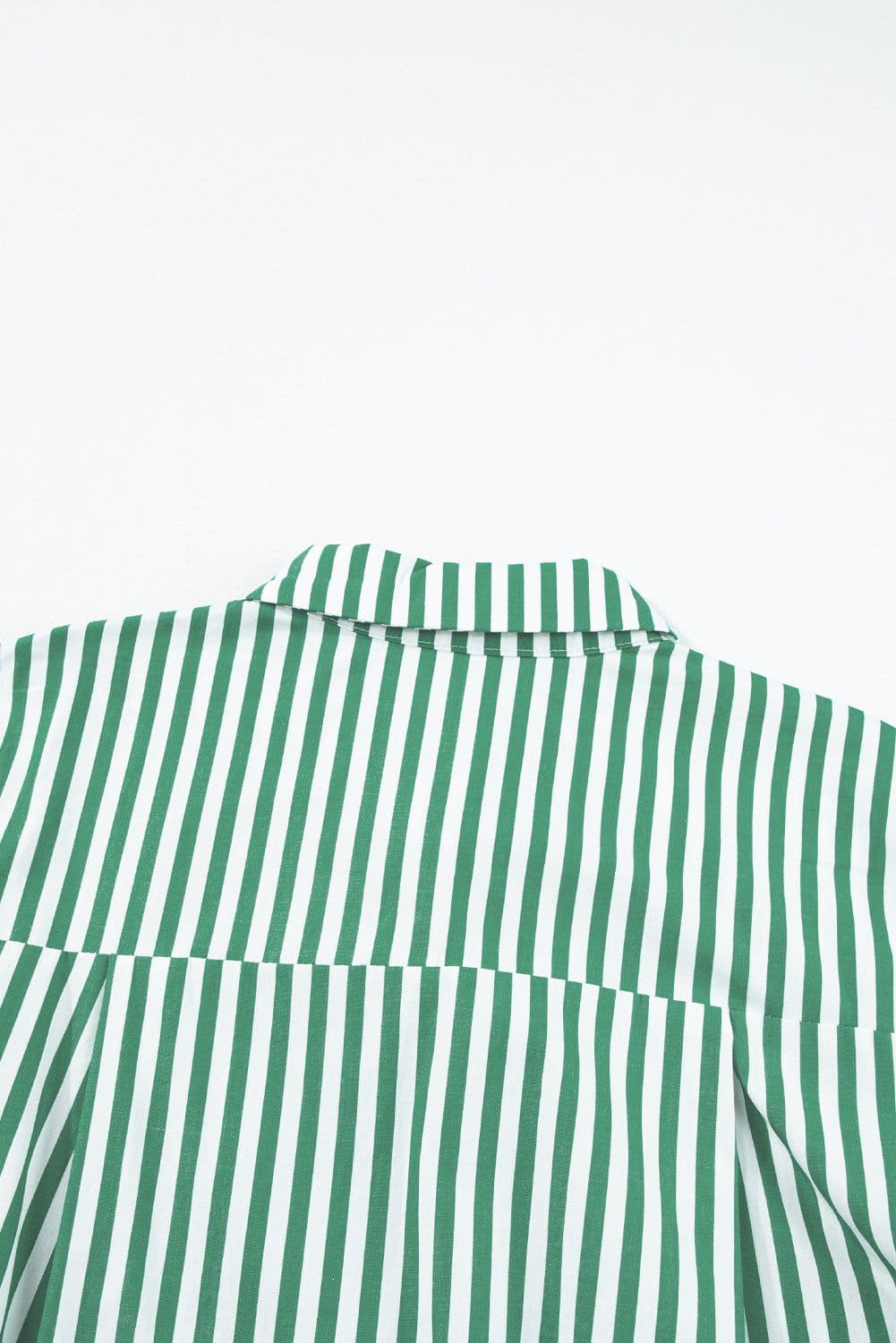 image-Sky Blue Stripe Dolman Sleeve Oversize Shirt