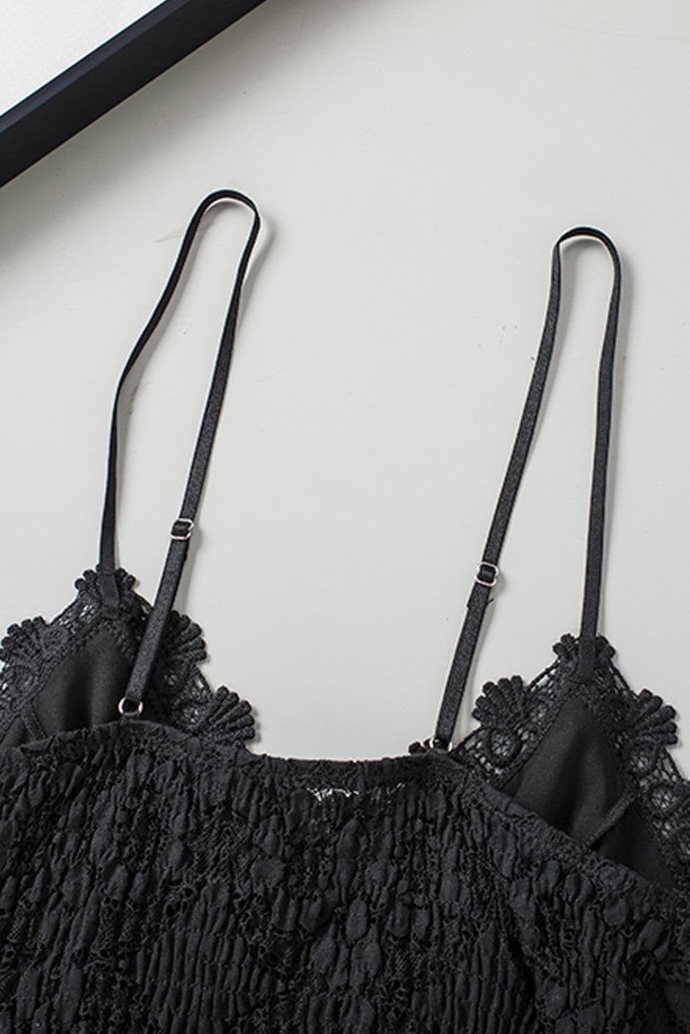 image-Black Lace Bralette Crop Top