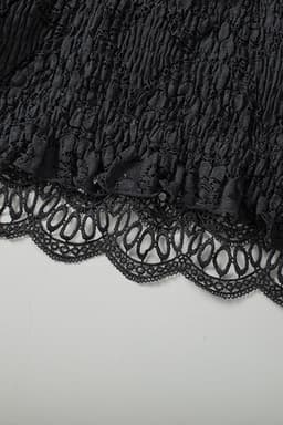 image-Black Lace Bralette Crop Top