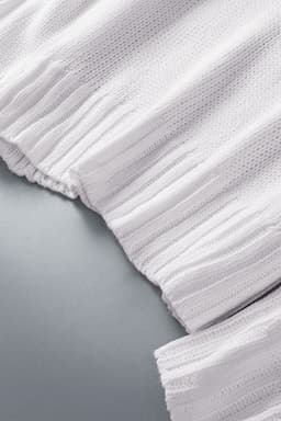 image-White V neck Drop Shoulder Knitted Sweater