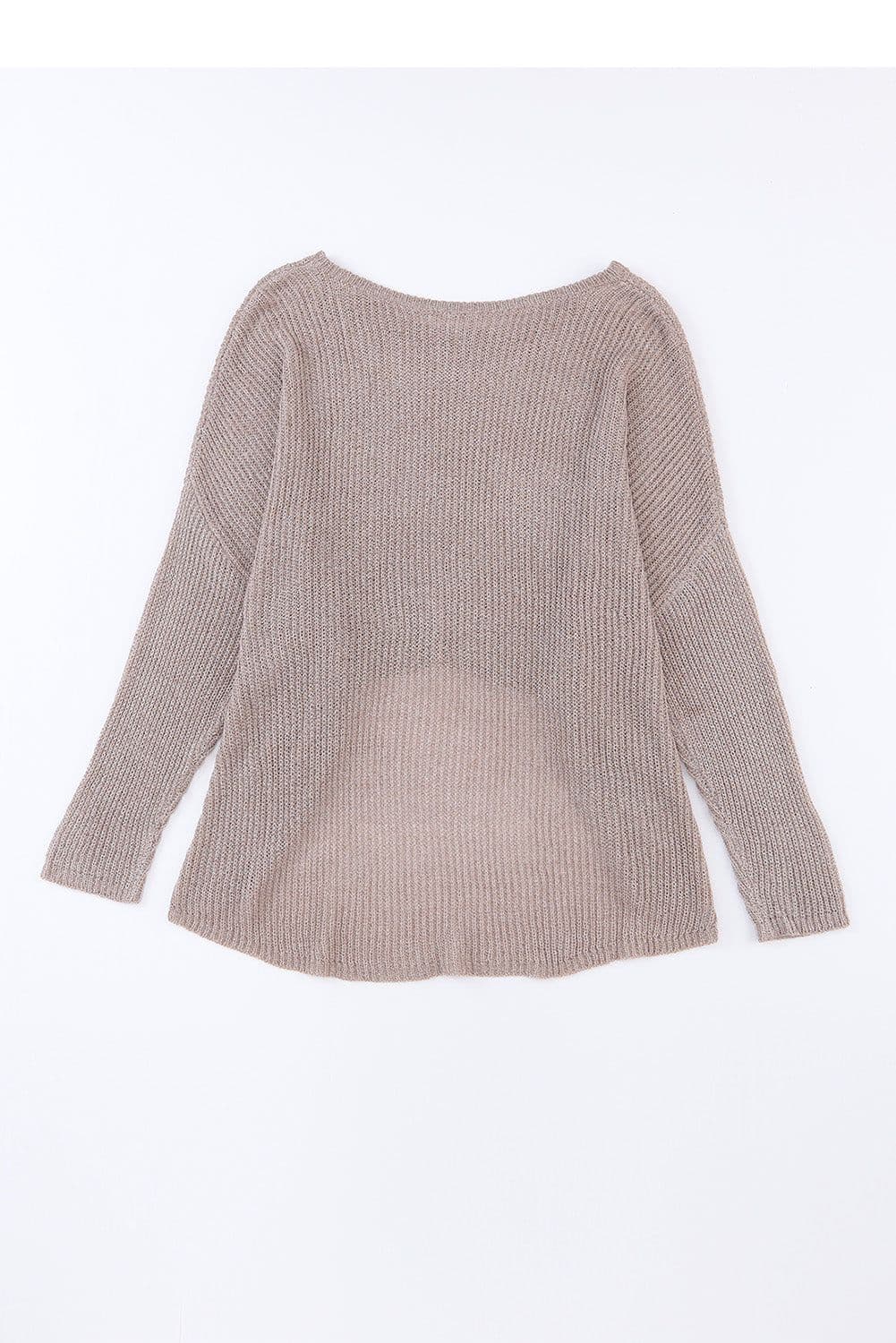 image-Bonbon Slouchy Dolman Sleeve High Low Sweater