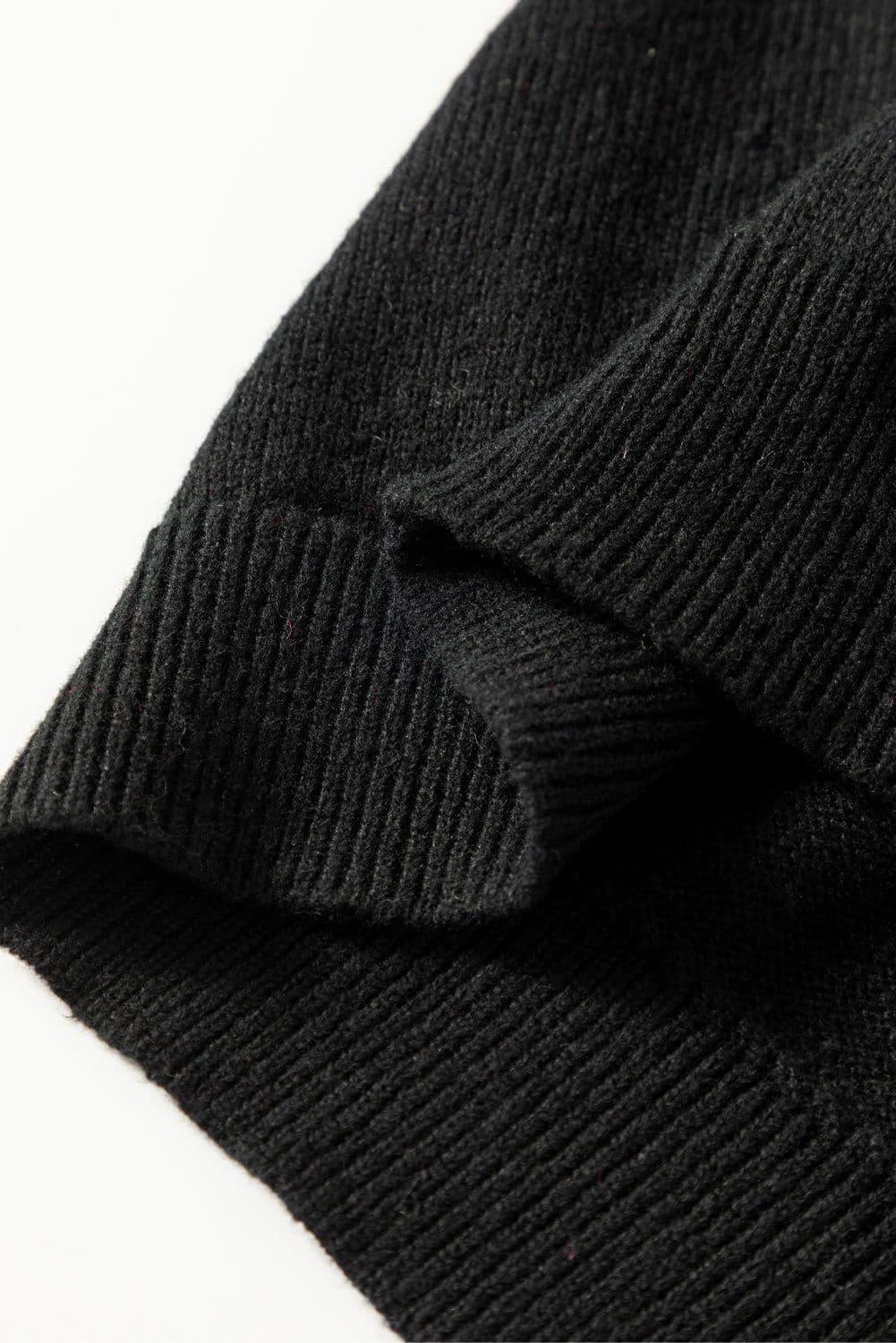 image-Black Howdy Heart Graphic Round Neck Casual Sweater