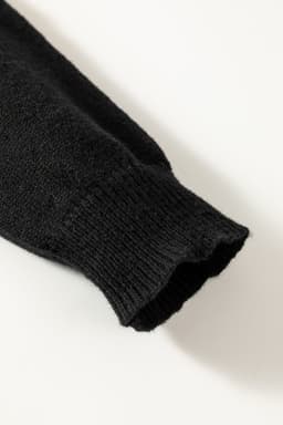 image-Black Howdy Heart Graphic Round Neck Casual Sweater