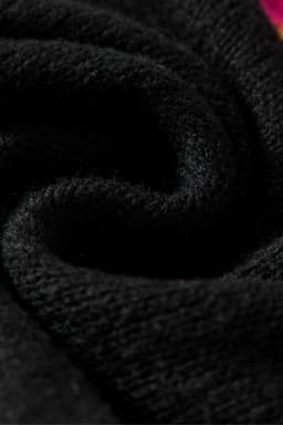 image-Black Howdy Heart Graphic Round Neck Casual Sweater