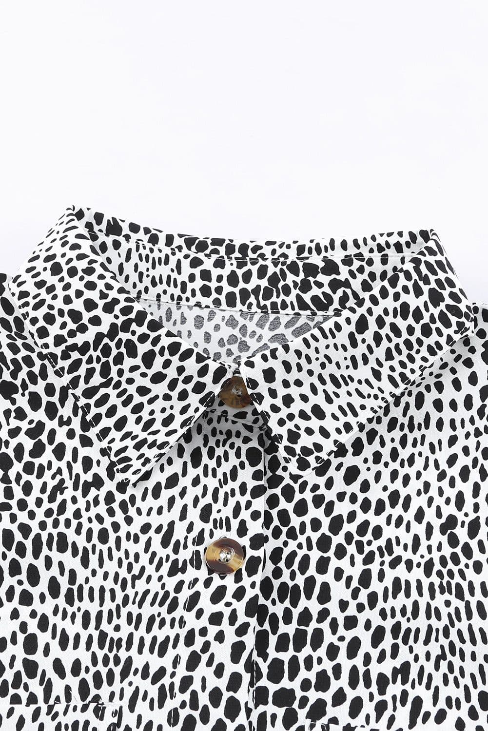image-Long Sleeve Leopard Animal Print Shirt Dress