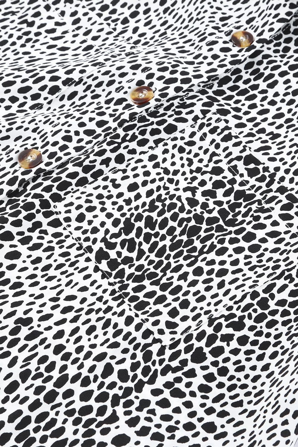 image-Long Sleeve Leopard Animal Print Shirt Dress