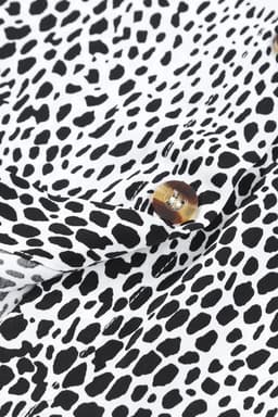 image-Long Sleeve Leopard Animal Print Shirt Dress