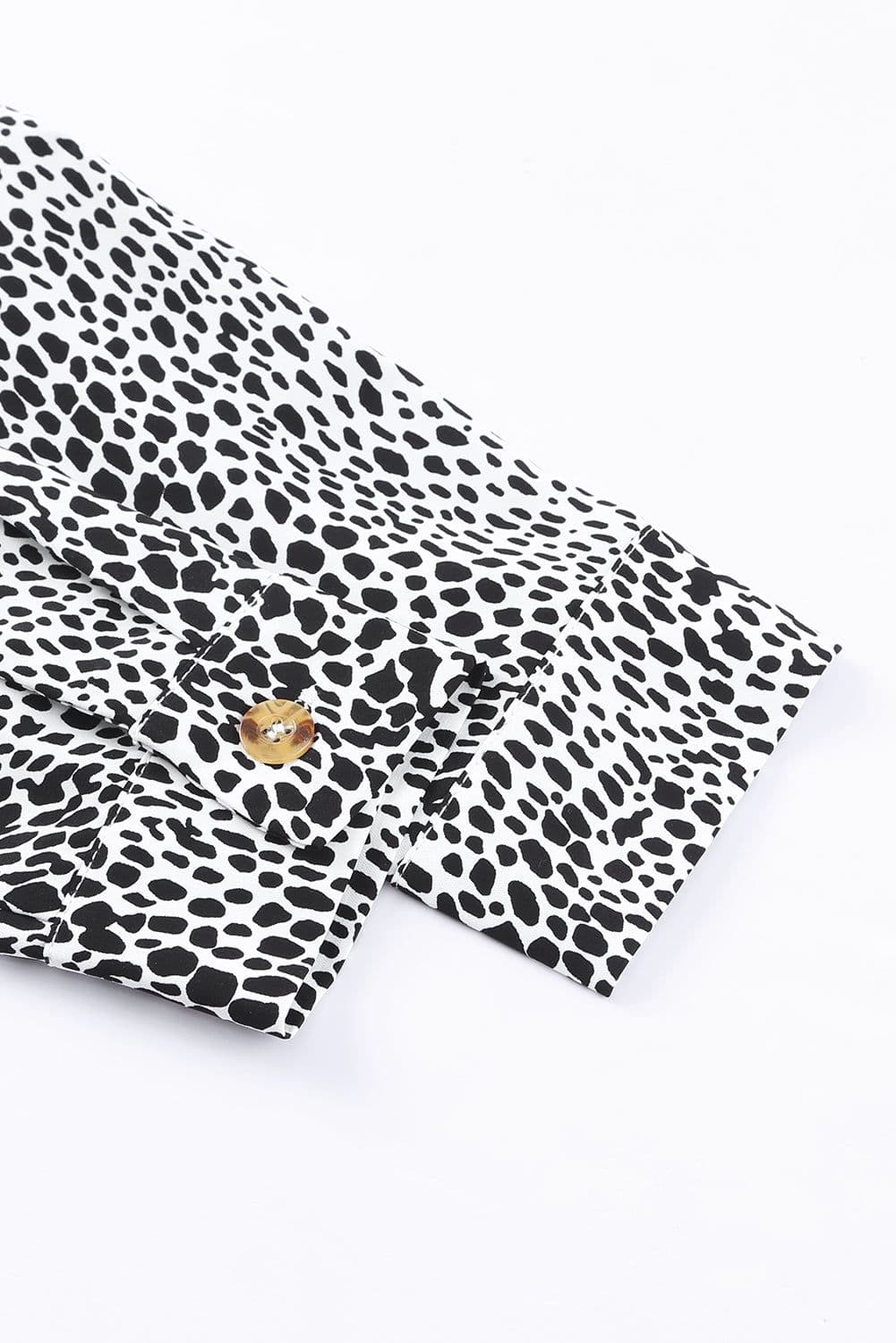 image-Long Sleeve Leopard Animal Print Shirt Dress