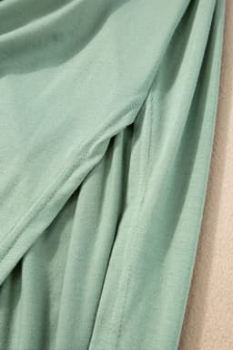 image-Black V Neck Hidden Pocket Splits Maxi T-shirt Dress