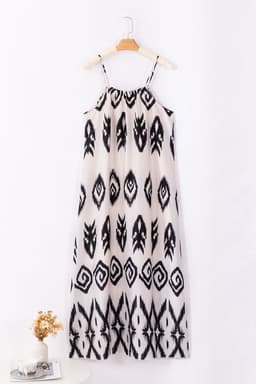 image-Black Western Aztec Printed Fashion Vacation Sundress