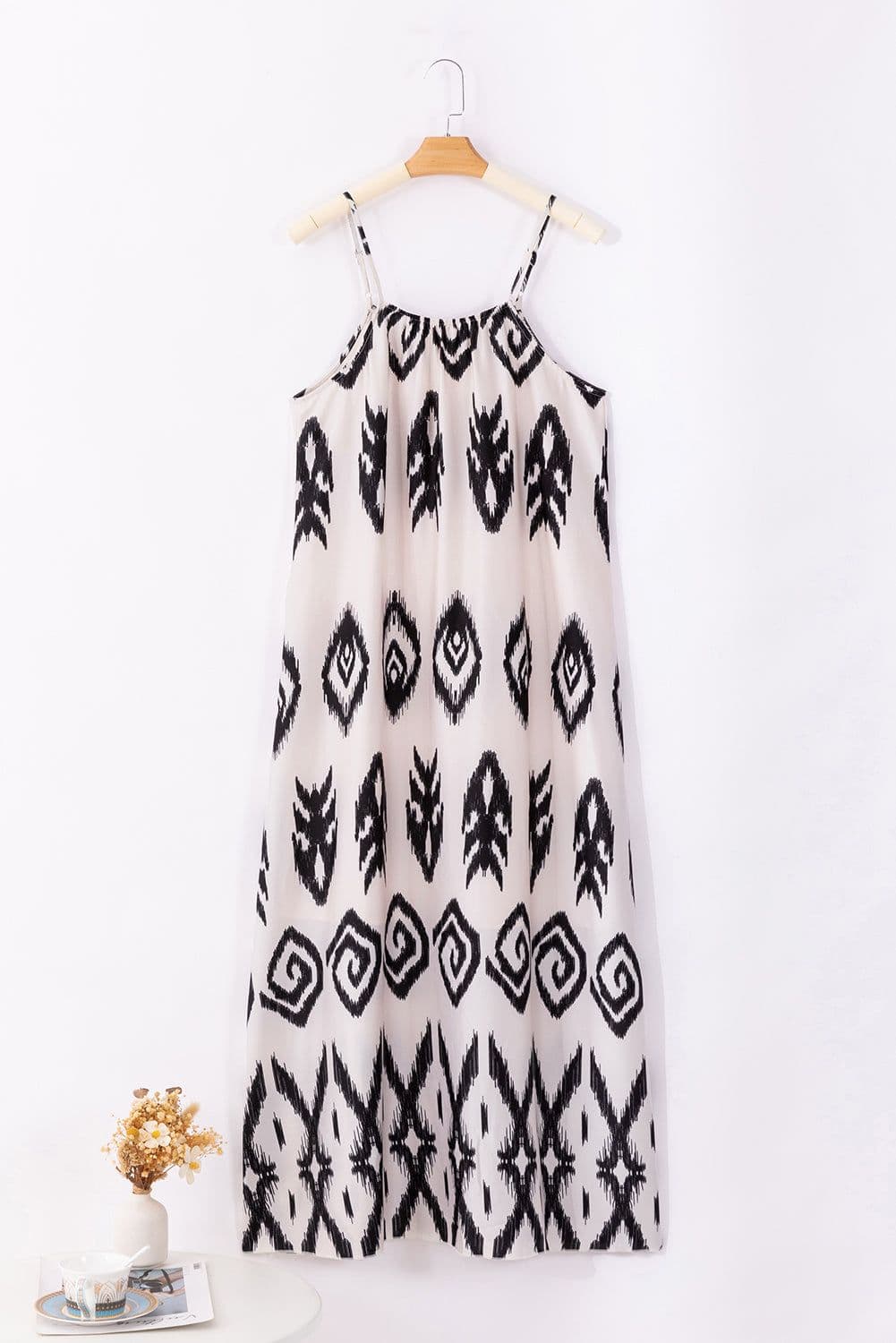 image-Black Western Aztec Printed Fashion Vacation Sundress