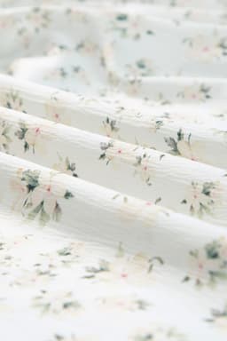 image-White Frilly Shirred Bodice Tiered Floral Maxi Dress