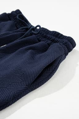 image-Black Textured Flutter Sleeve Top Wide Leg Pants Set