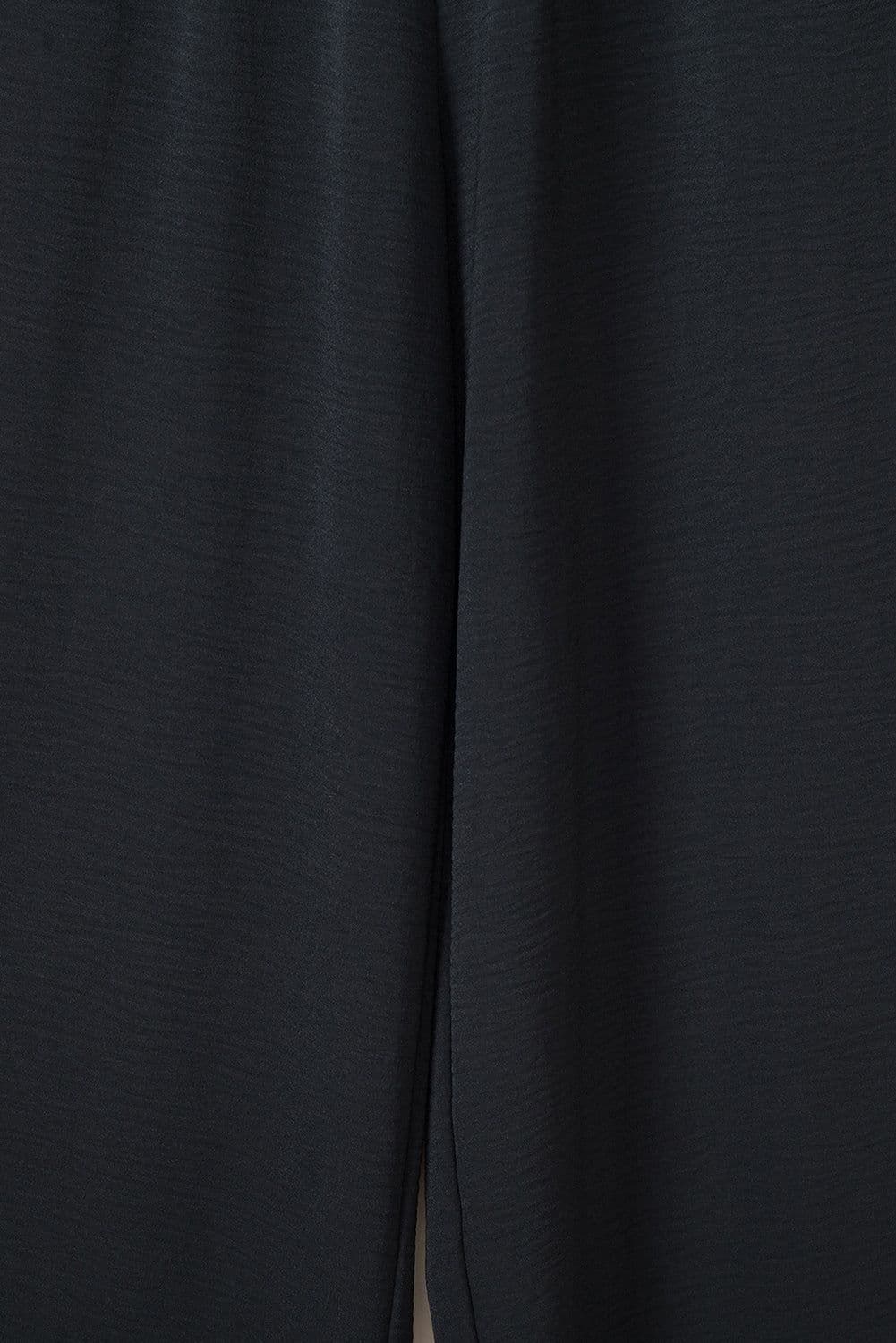 image-Black Smocked Sleeveless Wide Leg Jumpsuit with Pockets