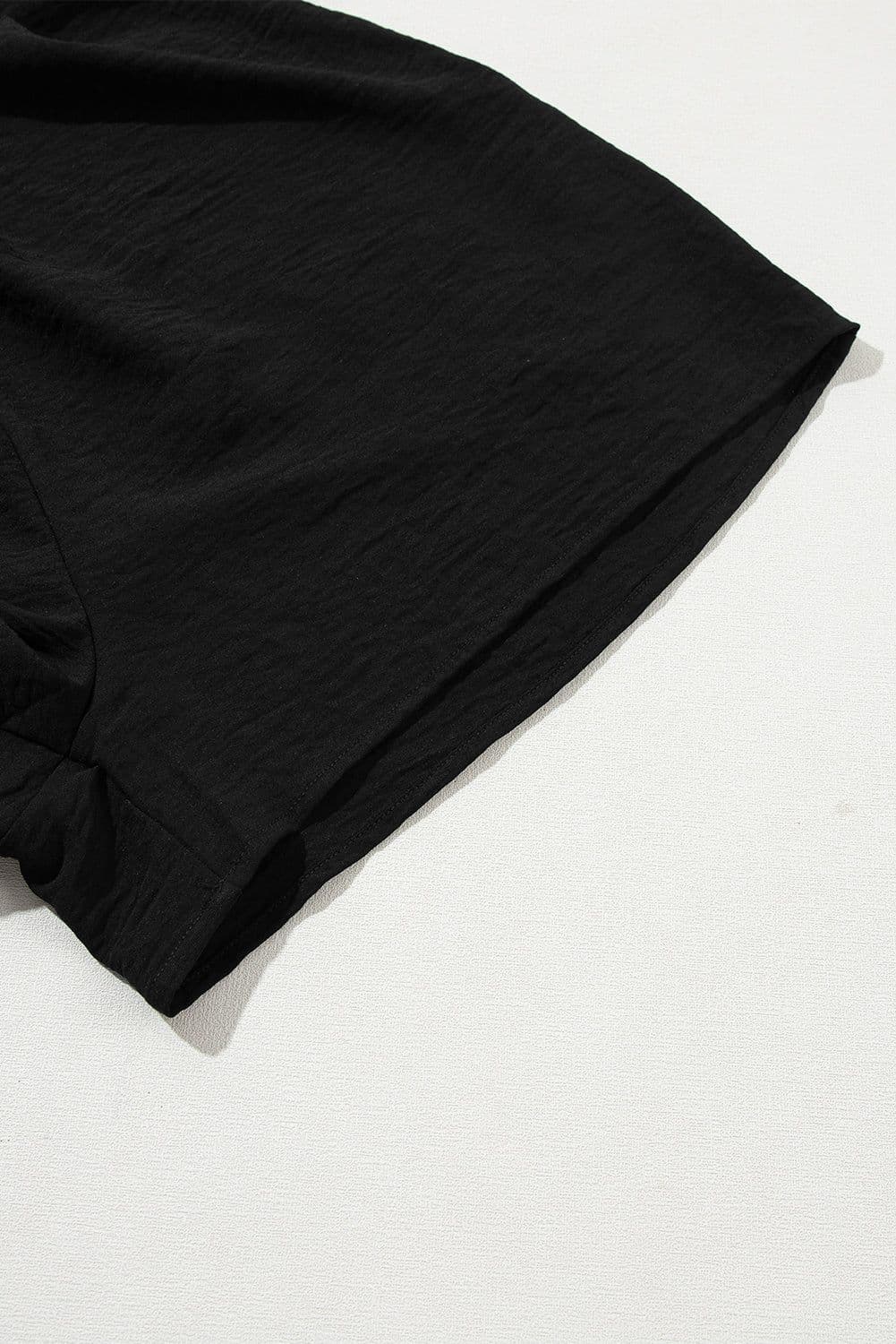image-Black Half Button Collared Loose Romper
