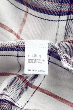 image-White Oversized Plaid Pattern Shacket with Slits
