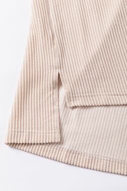 image-Parchment Sequin Patch Chest Pocket Corded Shacket