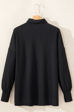 image-Parchment Sequin Patch Chest Pocket Corded Shacket